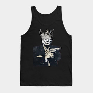 Donald Trump: King Trump on a Dark Background Tank Top